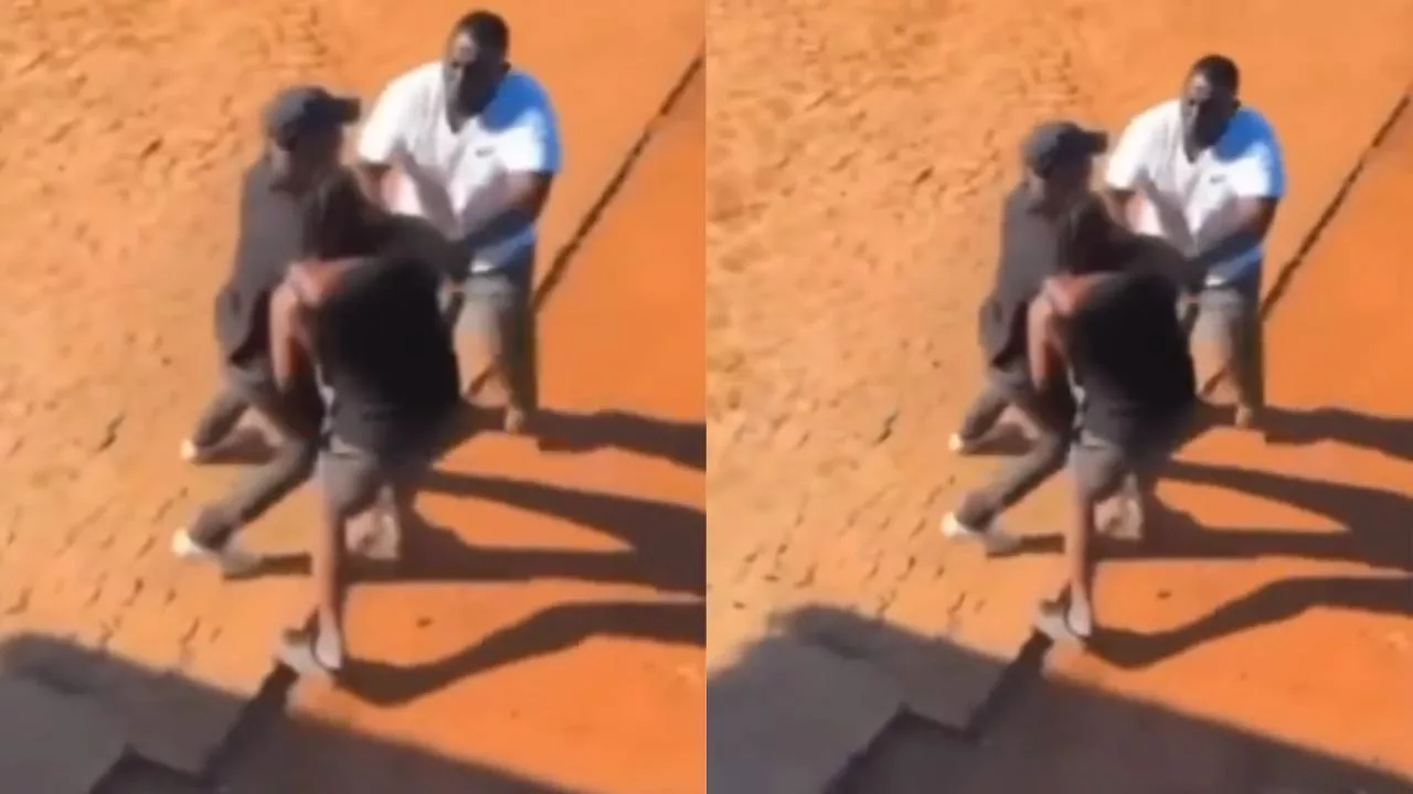Men fighting