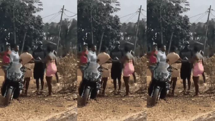 Teenage girls fighting