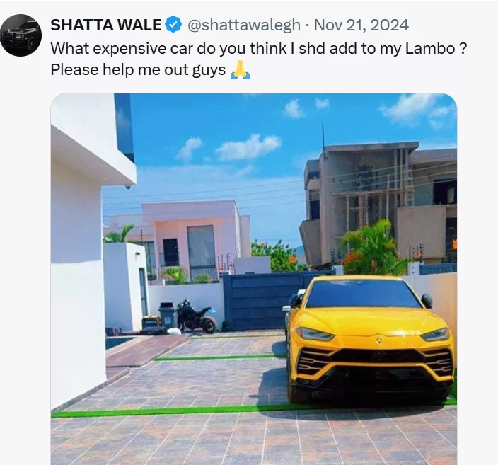 Shatta Wale Tweet - GhPage - GhPage