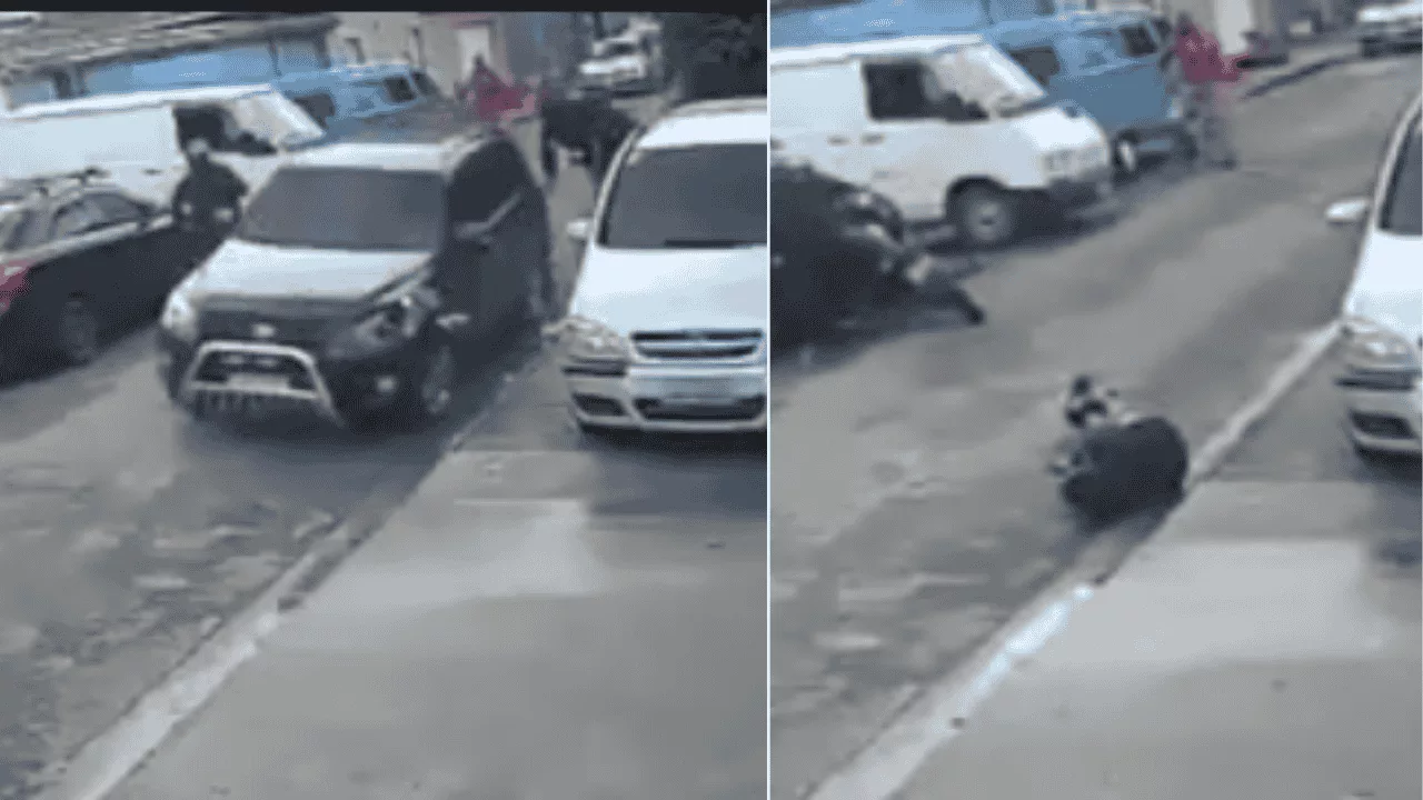 Car owner hits and unalives a member of a robbery gang