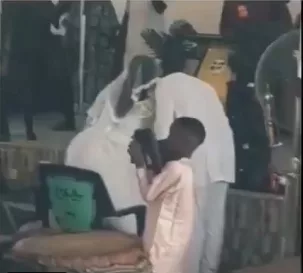 Ex-girlfriend storms wedding wearing a gown