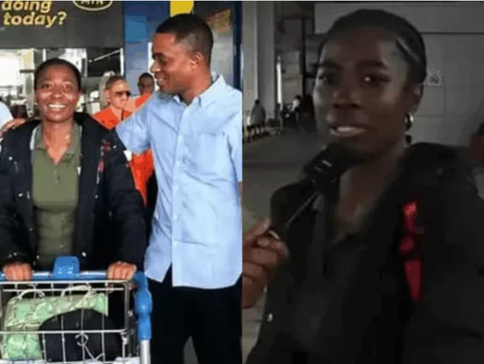 Ghanaian woman returns from abroad Ghanaian woman returns from abroad