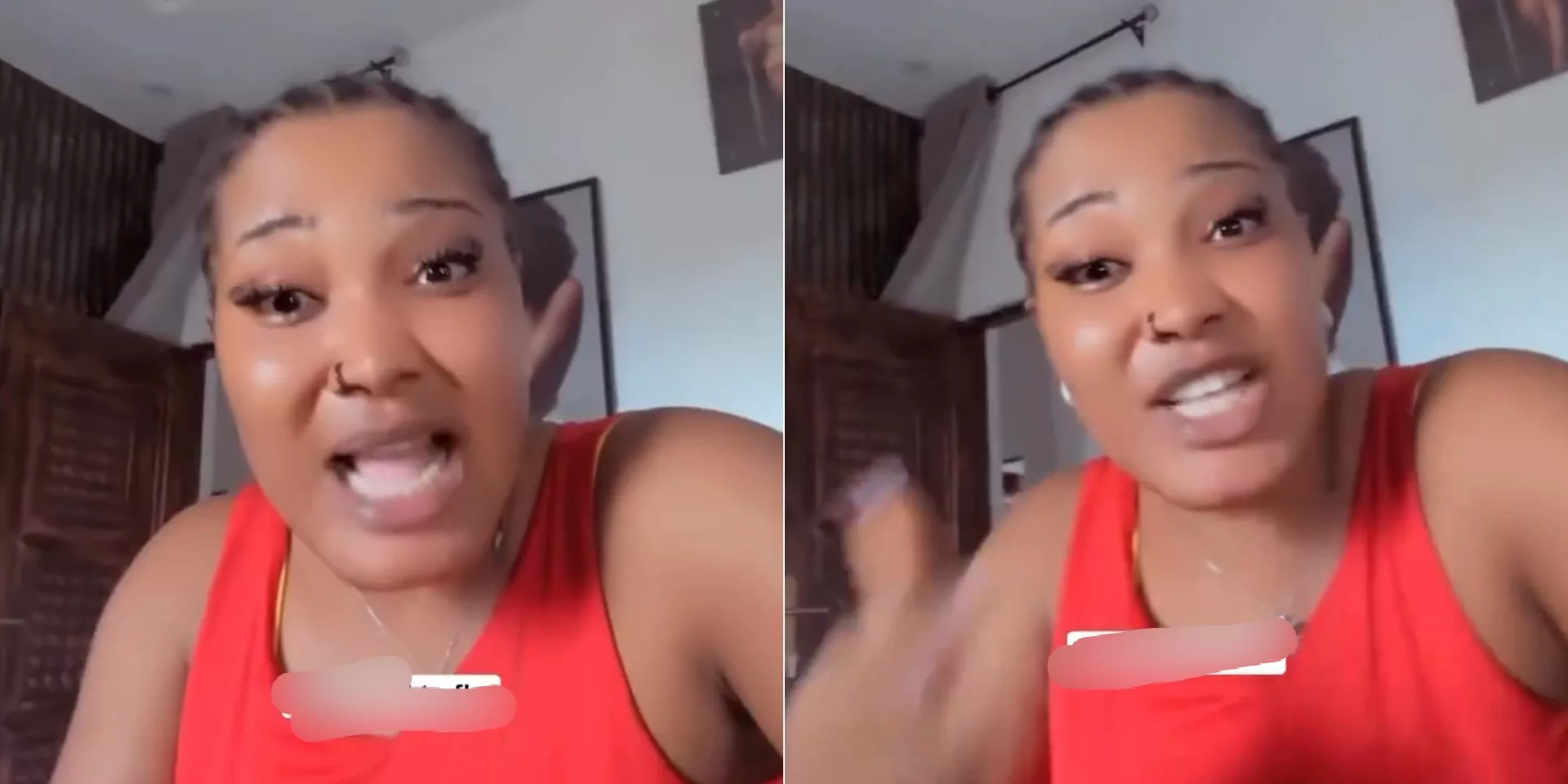 Lady vows to be unfaithful if her husband leaves her and goes abroad
