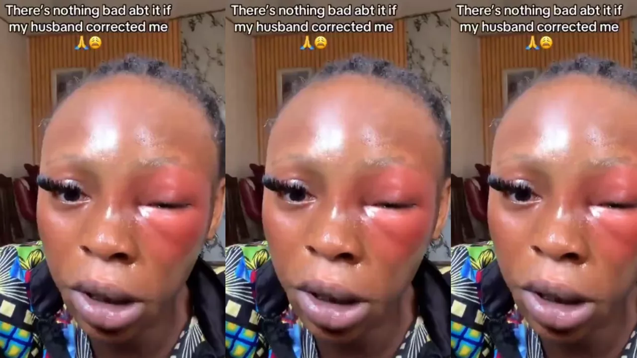 Lady defends her husband for beating her