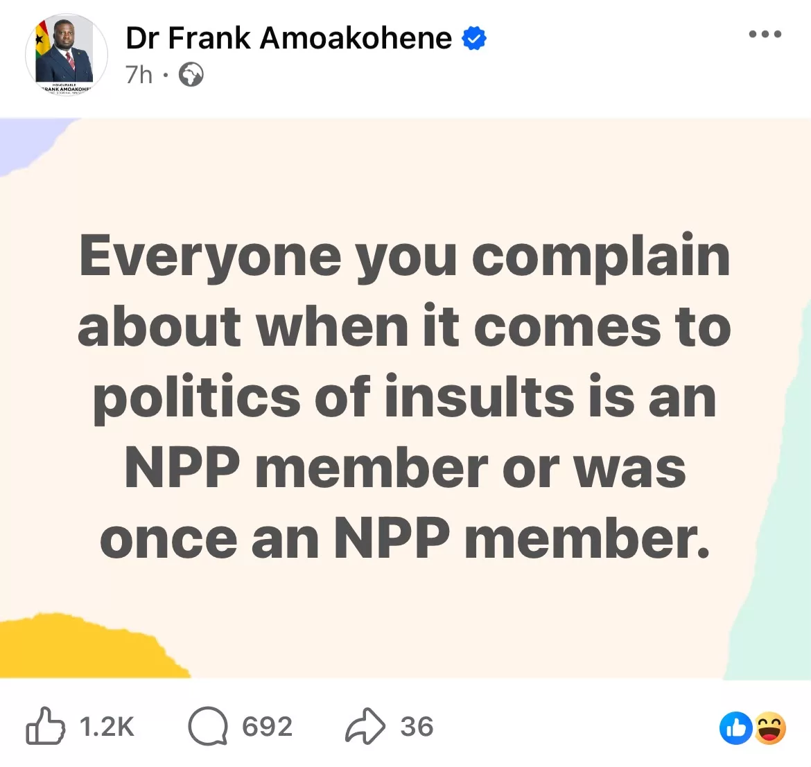 ffc24e97 8b8d 414d 9af5 311778e72ebc People who insult in Ghana’s politics are either NPP or trained by NPP- Dr. Frank Amoakohene